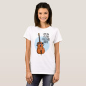 Ik zit op een laag cello-rijdieet grappig cello wo t-shirt (Voorkant volledig)