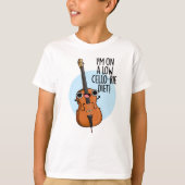 Ik zit op een laag cello-rijdieet grappig cello wo t-shirt (Voorkant)