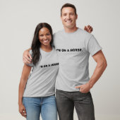 Ik zit op een paard t-shirt (Unisex)