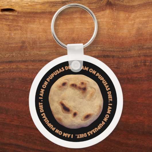 Ik zit op pupusas dieet sleutelhanger (Voorkant)