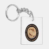 Ik zit op pupusas dieet sleutelhanger (Voorkant Links)