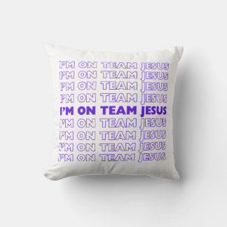Ik zit op Team Jesus kussen