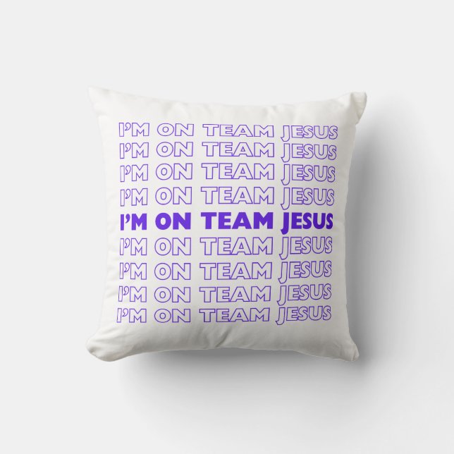 Ik zit op Team Jesus kussen (Voorkant)