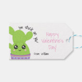 Ik zit vast aan je Valentijnsdag cadeau label Cadeaulabel (Voorkant (Horizontaal))