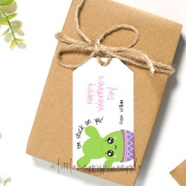 Ik zit vast aan je Valentijnsdag cadeau label Cadeaulabel