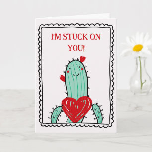 Ik zit vast aan jou Funny Kids Valentijnsdag  Kaart