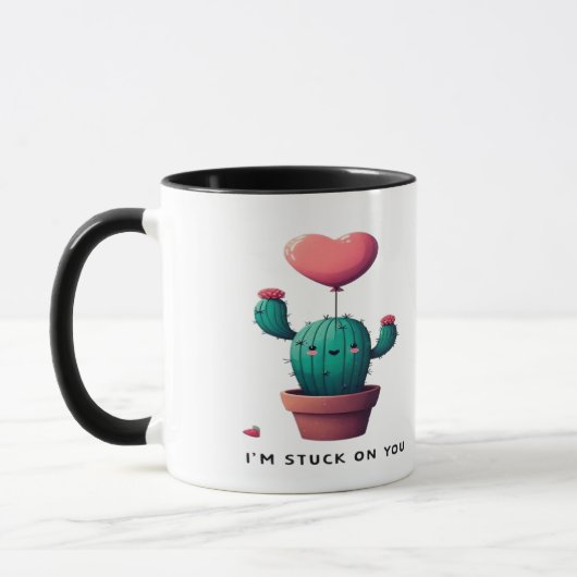 Ik Zit Vast Aan Jou Tijdloze Romantische Stijl Mok (Links)