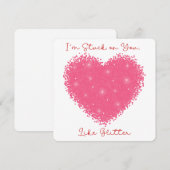 Ik zit vast aan jou - Valentijnskaart Bedankkaart (Voorkant / Achterkant)