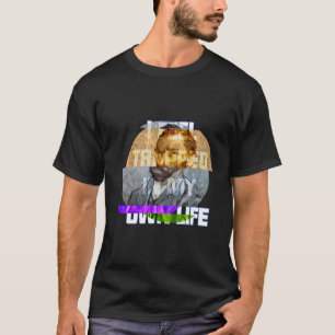 Ik zit vast in mijn eigen leven Slogan van Van T-shirt