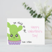 Ik zit vast op je Valentijnsdag kaart (Staand voorkant)