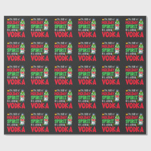 Ik zit vol kerstgeest, het heet Vodka Kerstmis Cadeaupapier