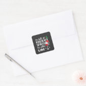 Ik zit vol kerstgeest, het heet wijn Kerstmis Vierkante Sticker (Envelop)