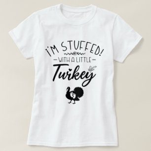 Ik zit vol met een kleine kalkoen koele nieuwe moe t-shirt