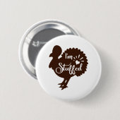 Ik zit vol met lol Thanksgiving Ronde Button 5,7 Cm (Voorkant /achterkant)