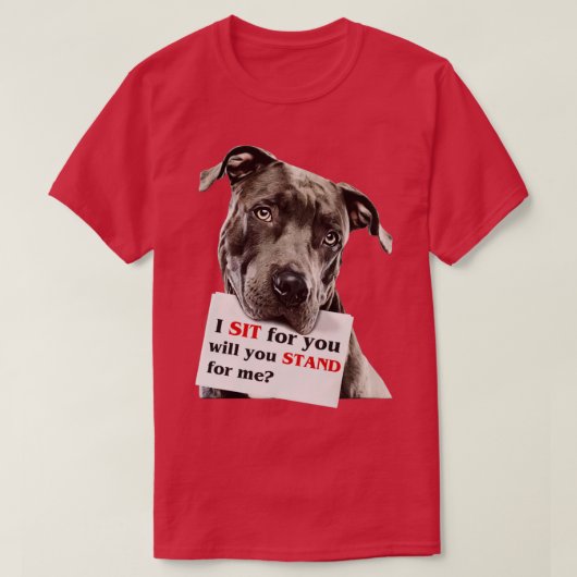 Ik zit voor jou, jij staat voor mij t-shirt (Design voorkant)