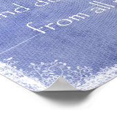 Ik zocht de Heer, hij hoorde me Bijbelse Verse Poster (Hoek)