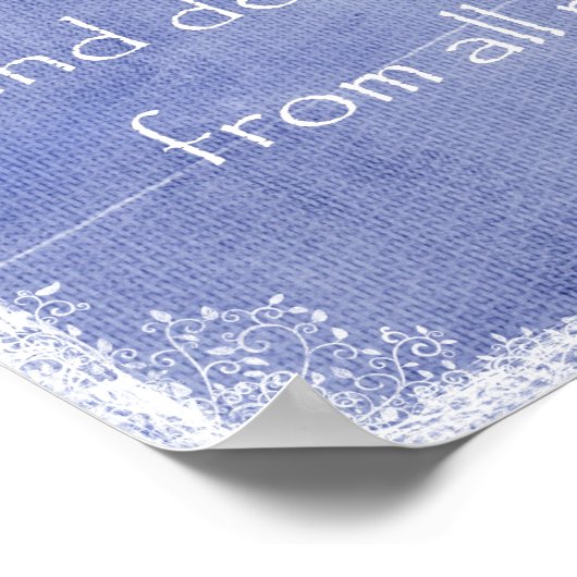 Ik zocht de Heer, hij hoorde me Bijbelse Verse Poster (Hoek)