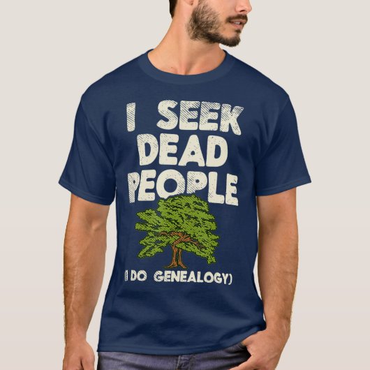 Ik zoek de genealogist van de Geschiedenis van de  T-shirt (Voorkant)