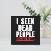 Ik zoek dode mensen genealogist op het werk Boom G Kaart (Staand voorkant)