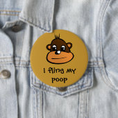 Ik zoek mijn poep ronde button 4,0 cm (In situ)