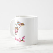 Ik zoet je met een Cupcake Koffiemok (Voorkant links)