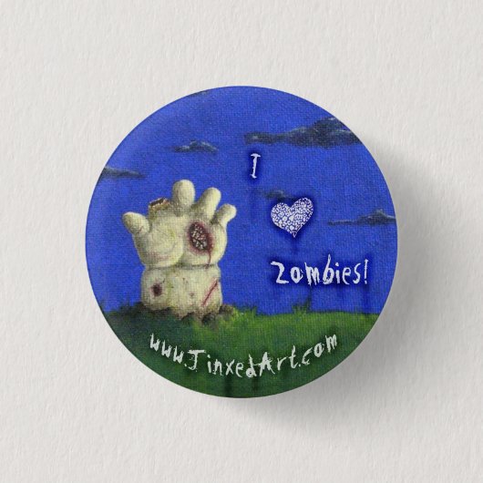Ik Zombies. knoop Ronde Button 3,2 Cm (Voorkant)