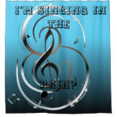 Ik zong in de regen? douchegordijn (Voorkant)