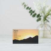 Ik zonsondergang met 2011 kalender visitekaartje (Staand voorkant)