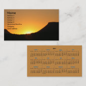 Ik zonsopgang met 2011 kalender visitekaartje (Voorkant / Achterkant)