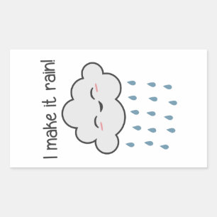 Ik zorg ervoor dat het Storm wordt geraffineerd Rechthoekige Sticker