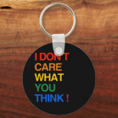 IK ZORG NIET WAT JE DENKT SLEUTELHANGER (Voorkant)