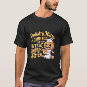 Ik zorg voor de Schattigee pompoengrappige verplee T-shirt
