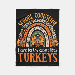 Ik zorg voor de schattigste kalkoenen Thanksgiving Fleece Deken