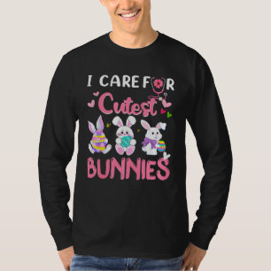 Ik Zorg Voor De Schattigste Konijntjes Schattige V T-shirt