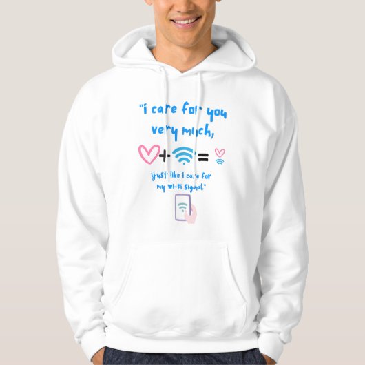 IK ZORG VOOR MIJN WIFI HOODIE (Voorkant)