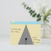 Ik zou 500 mijl helen... briefkaart (Staand voorkant)