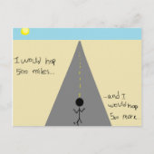 Ik zou 500 mijl helen... briefkaart (Voorkant)