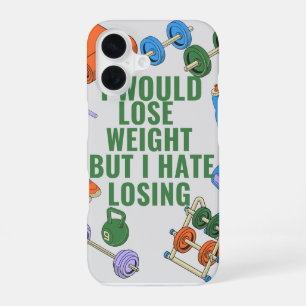Ik zou afvallen, maar ik haat het om de iPhone-hoe iPhone 16 Hoesje