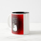 Ik zou alle negen levens met je kat-koffie-Mok doo Tweekleurige Koffiemok (Voorkant links)