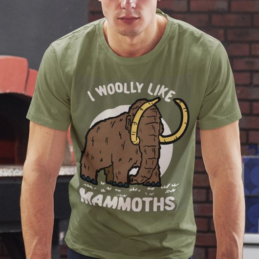 Ik zou als de prehistorische dierdag van Mammoths  T-shirt