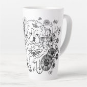 IK ZOU ALS DEZE Chow Latte mok OPNEMEN (Rechterhoek)