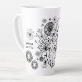 IK ZOU ALS DEZE Chow Latte mok OPNEMEN (Linkerhoek)