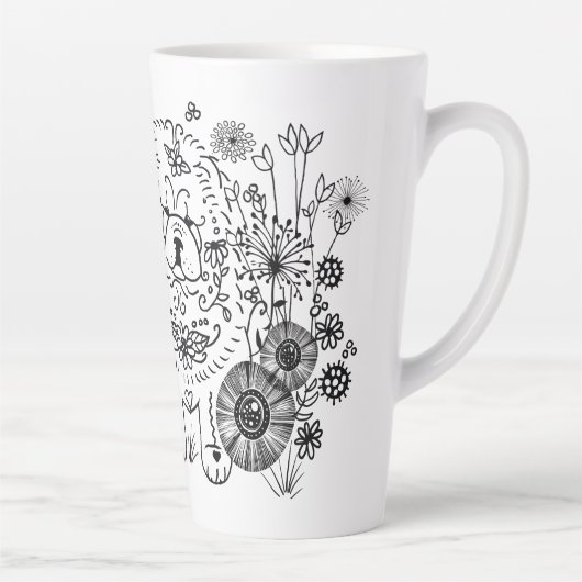 IK ZOU ALS DEZE Chow Latte mok OPNEMEN (Rechts)