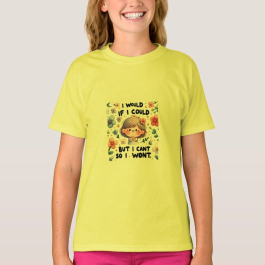 Ik zou als ik kon t-shirt (Voorkant)