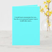 Ik zou bergen voor u… maar enviro… kaart (Gele Bloem)