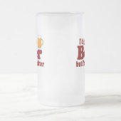 Ik zou Bier opgeven, maar ik ben geen Quitter. Matglas Bierpul (Center)