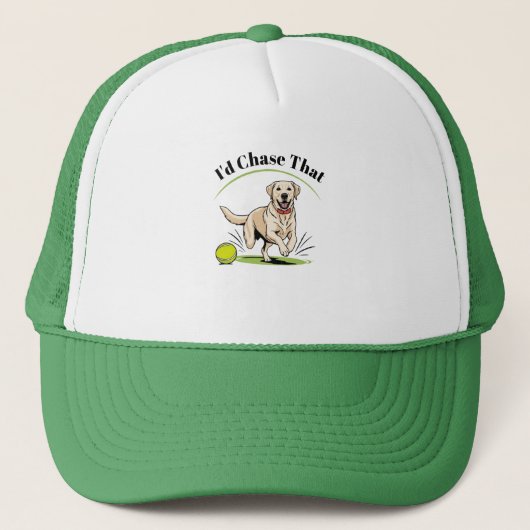 Ik zou dat achtervolgen" Labrador Retriever Trucker Pet (Voorkant)