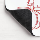 Ik zou dat bang doen. muismat (Hoek)