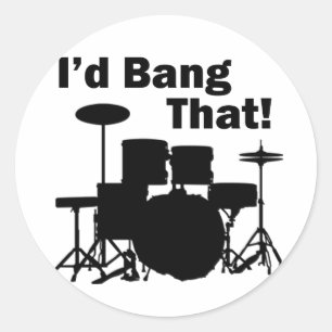 Ik zou dat bang doen. ronde sticker