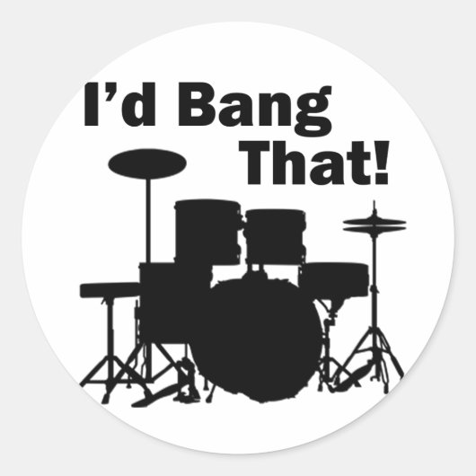 Ik zou dat bang doen. ronde sticker (Voorkant)